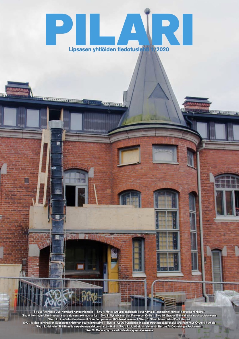 Rakennus Ahola - Pilari asiakaslehti 1:2020