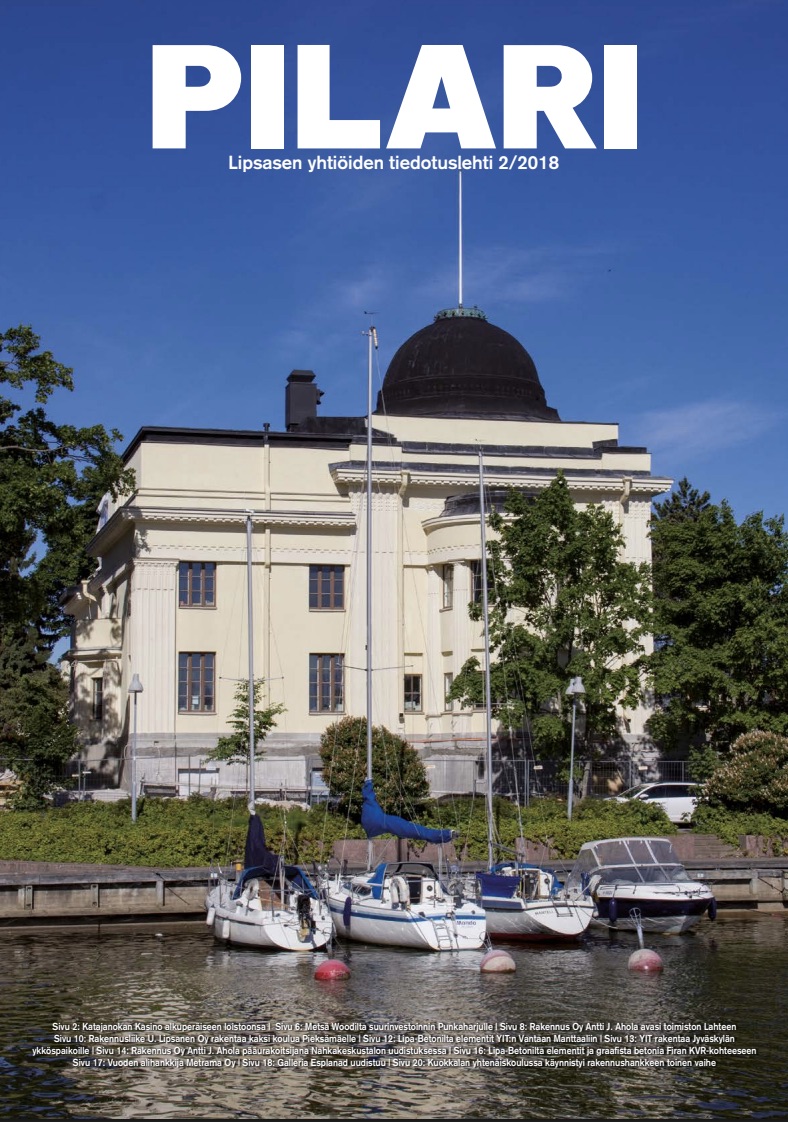 Rakennus Ahola - Pilari asiakaslehti 2:2018