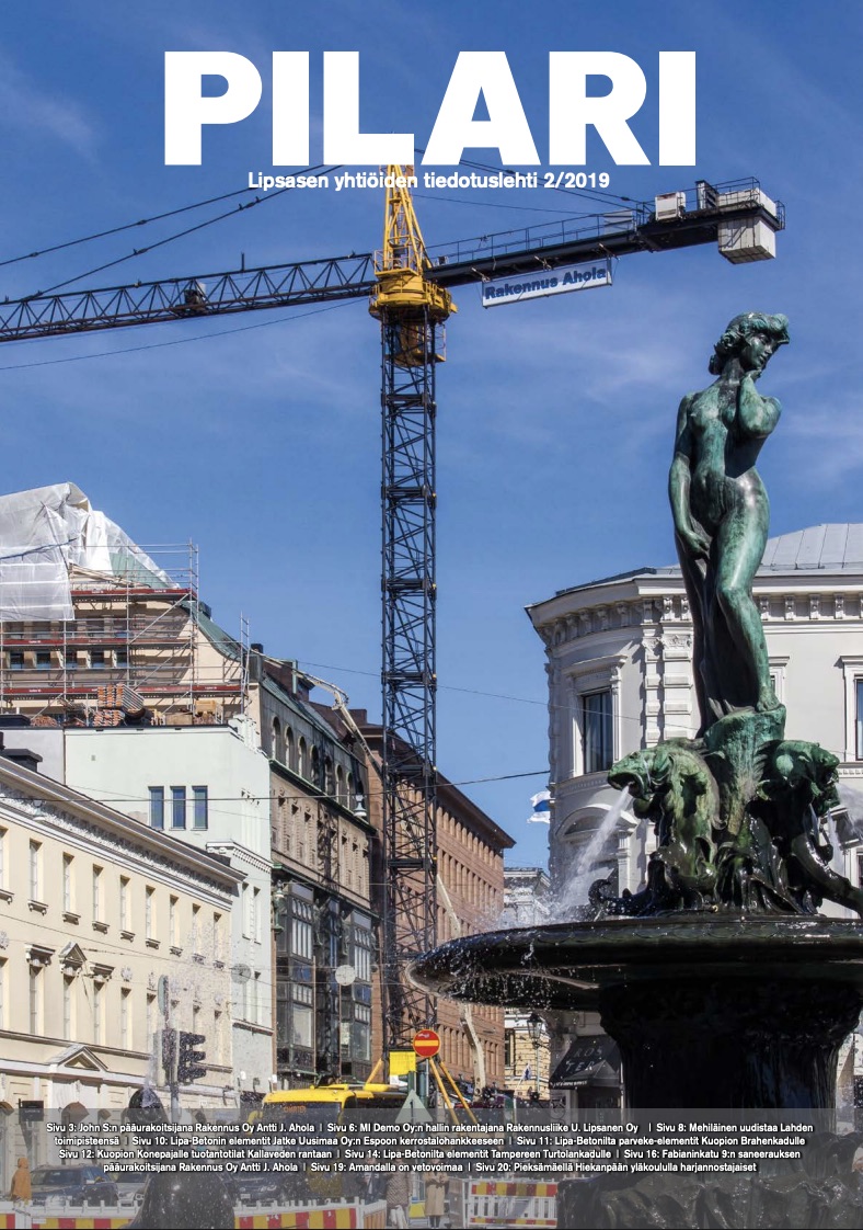 Rakennus Ahola - Pilari asiakaslehti 2:2019